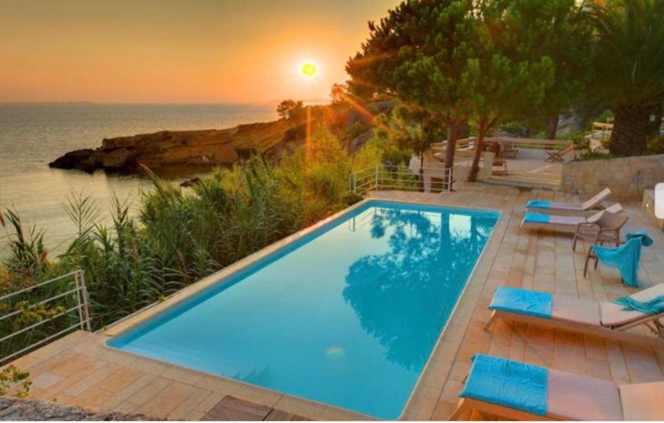 Villaparadiso Beach Front Villa Makris Gialos Argostoli  Exterior foto